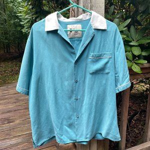 Vintage Silk Teal Shirt